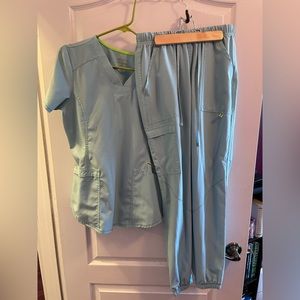 Light Blue Scrub Star Scrubs